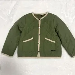 キッズ オリーブグリーン キルティングジャケット