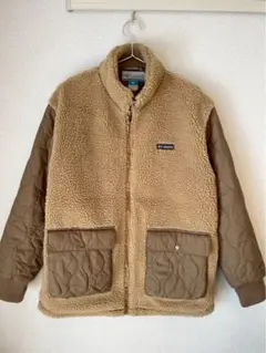コロンビア　フリースボアジャケット ベージュ　レディースLサイズ