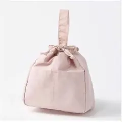オルビス2WAY巾着バッグインバッグ ベージュピンク ポーチ6ポケット 非売品