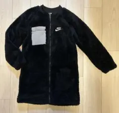NIKE ブラック フリースジャケット ロングアウターコートM140-145cm