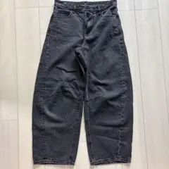 GU ブラック ワイドパンツ Lサイズ