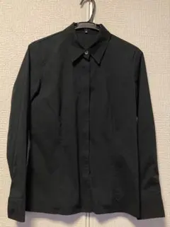 【大幅値下げ】INDIVI ブラック 長袖シャツ 38