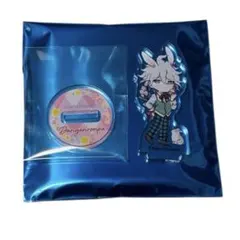 ダンガンロンパ 狛枝凪斗 まねきねこ アクリルスタンド　缶バッジ　アクキー スーパーダンガンロンパ2 狛枝凪斗 缶バッジ アクリルスタンド