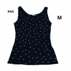 RNA タンクトップ　黒ドット柄　Mのサムネイル
