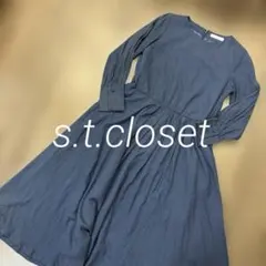 ［最終］s.t.closet ワンピース　ネイビーのサムネイル