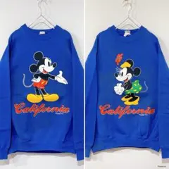 2着セット ミッキー&ミニー スウェット プリント 90s USA製 ディズニー