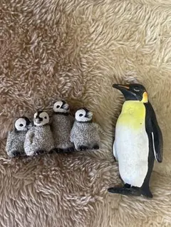 シュライヒ　ペンギンとペンギン赤ちゃん集合　二体セット