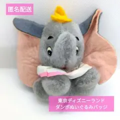☆平成レトロ☆　東京ディズニーランド　ダンボ　ぬいぐるみバッジ　マスコット