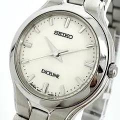 【新品電池】SEIKO EXCELINE 腕時計 レディース シルバー