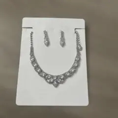 ブライダルアクセサリー ネックレス ピアス セット