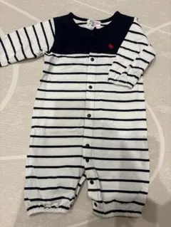【新品】POLO Baby ボーダー ロンパース 50-70cm