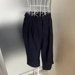 BROWNY（ブラウニー）クロップドパンツ ネイビー Mサイズのサムネイル