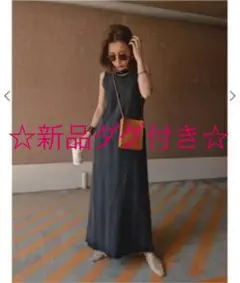 Ameri アメリ STRIPE DAMAGE DENIM DRESS デニム