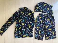 クレードスコープ 恐竜 セットアップ 綿 上下セット 110-120