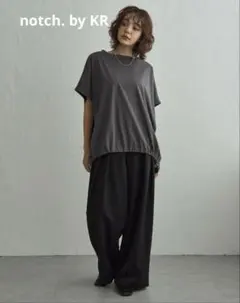 【 notch. by KR 】ドルマンドローコードTシャツ