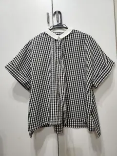 ギンガムチェック 半袖シャツ