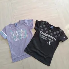 Champion Tシャツ 2枚セット（ラベンダー・黒）