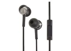 オーディオテクニカ 有線イヤホン マイク付 ブラック ATH-CK350iS