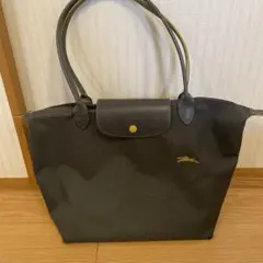 Longchamp グレー　トートバッグ