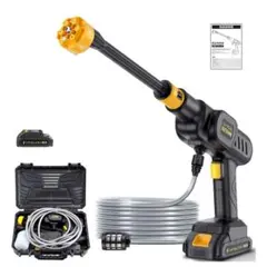 高圧洗浄機 コードレス 充電式 バッテリー2個付き 6MPa高噴射圧力