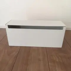 無印良品スチールタップ収納箱　フラップ式　ホワイトグレー