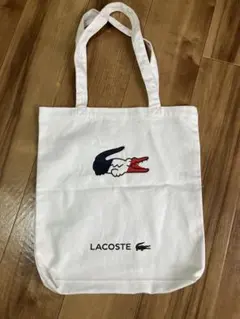 【新品未使用】ラコステ　トートバッグ　トリコロールのサムネイル