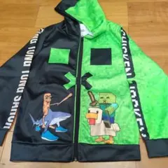 ☆専用☆イタリアンブレインロット✕マイクラキャラクター パーカー　140