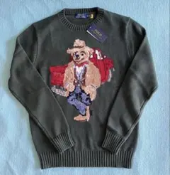 ポロラルフローレン ニット セーター ポニー刺繍 グリーン