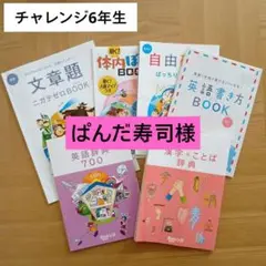 Benesse チャレンジ 6年生 漢字＋ことば辞典 英語辞典 自由研究 算数