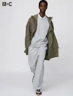UNIQLO:C スウェットワイドパンツ　XS グレー