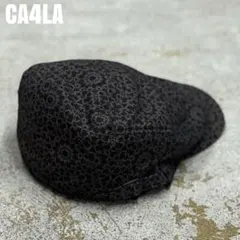 ＊8367 CA4LA カシラ　総柄　ハンチング　ウィーブトシ　キャスケット