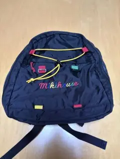 【ほぼ未使用】MIKIHOUSE ブラックキルティング マザーズバッグ3点セット mikihouse - ミキハウス マザーズバッグの通販 by ゆなぴ's shop
