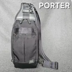 ポーター PORTER フォースリング ボディバッグ ナイロン カーキ ロゴ 緑 ポーター PORTER フォースリング ボディバッグ ナイロン カーキ ロゴ
