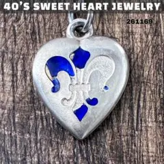スウィートハートジュエリー 百合の紋章 シルバー 米軍 ヴィンテージ