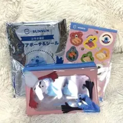 スシロー　スンスン　ノンノン　ポーチ　ピンク