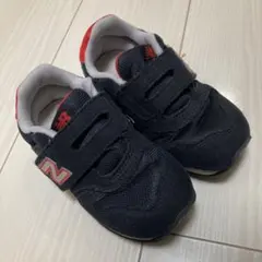 New Balance 373 黒x赤 15.5cmキッズシューズ