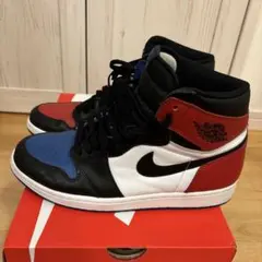エアジョーダン1 レトロハイOG ブラックバーシティレッド-バーシティ ロイヤル
