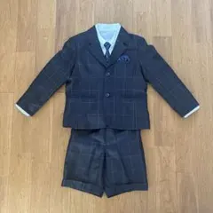 キッズ フォーマルスーツ 5点セット120cm ブラック