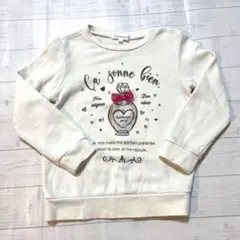 【3can4on】トレーナー　スウェット　長袖　子供服　100cm