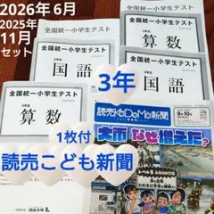 小3 全国統一小学生テスト2026年6月&2025年11月セット