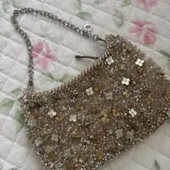 ANTEPRIMA ビーズ装飾 ゴールド バッグ