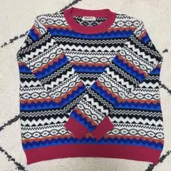 BROWNY マルチカラーフェアアイル柄ニットセーターのサムネイル