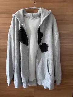 しまむら　パーカー　男女兼用　グレー