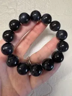 ♡高品質♡15ミリ　ブルーシラー　ブルータイガーアイ　ブレスレット