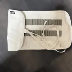 IKEA ロールペンケース ソルフォーゲル ベージュ 色鉛筆 筆入れ 収納袋