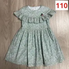 【美品】ファミリア♡リバティ柄 ワンピース