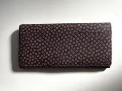 甲州印伝 本革 ファスナー小銭入れ付き 長財布 小桜紋