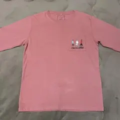 ピンク 長袖Tシャツ ポケット付きのサムネイル