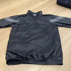 PUMA ウィンドブレーカー ハーフジップ ブラック　サイズ160