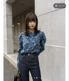 MOUSSY GARDEN JACQUARD ブラウス　マウジーのサムネイル